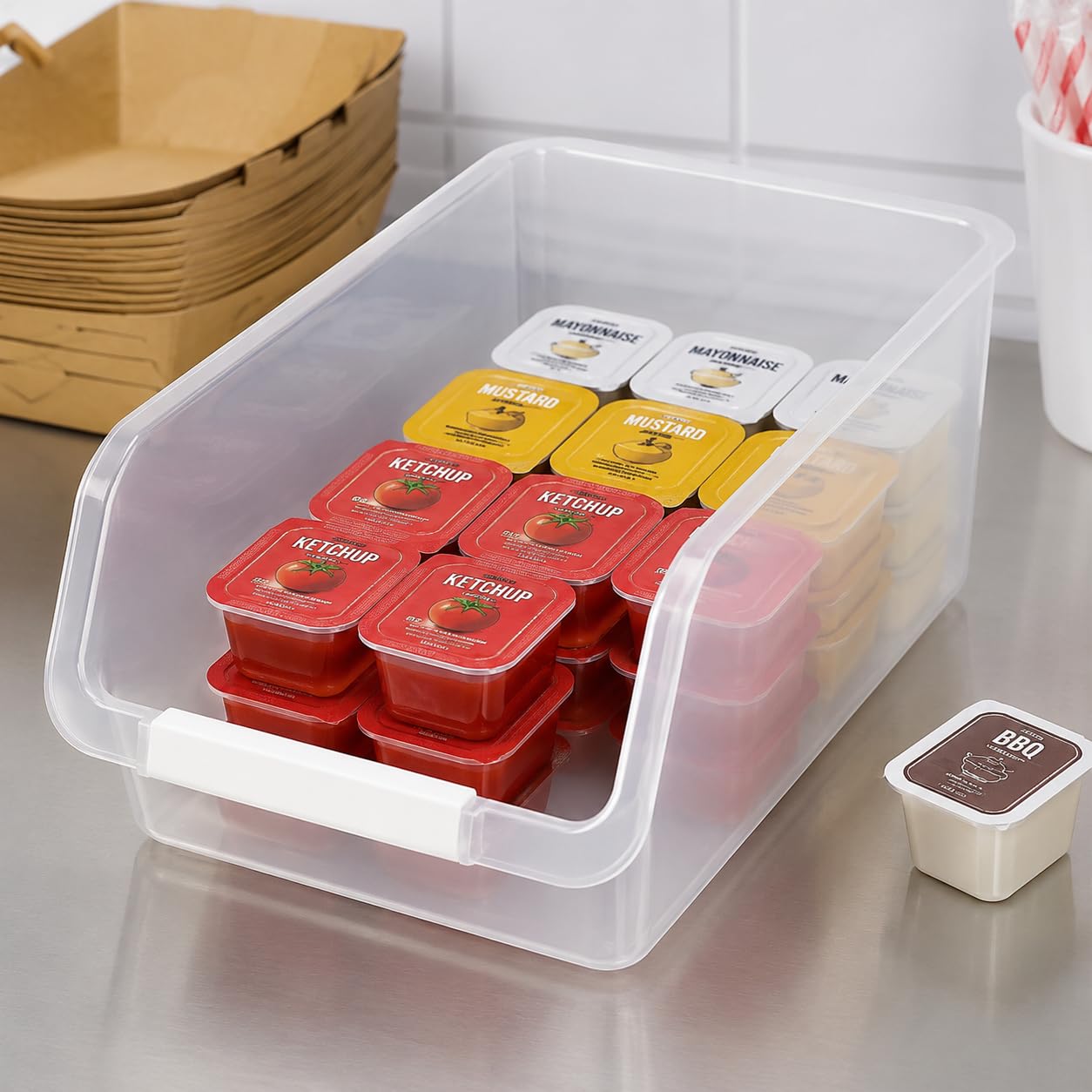 ALDERA HOME freezer storage organisers